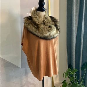 Michael Kors sweater with faux fur